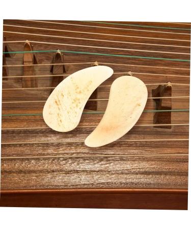 8pcs Guzheng nails music thumb pick acoustic guitar picks guzheng ox horn pick guzheng picks ukulele pick thin guitar picks Fingertip Covers kid stuff horns child Fingerstyle bass 3X1.2X0.1CM Light Yellow 01 - Buy Online on GoSupps.com