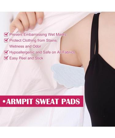 Ultra-Thin Waterproof Underarm Sweat Pads - 24 Breathable Armpit Patches for All Fabrics - Buy Online on GoSupps.com