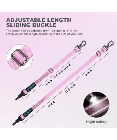 Iokheira Adjustable Dog Seat Belt for Car Safety - Universal Fit & Secure Locking Rod (Pink) | International Shipping - Buy Online on GoSupps.com