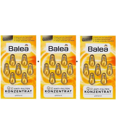 3 Packs of Balea Q10 Anti-Wrinkle Concentrate Serum 21 Capsules  - Buy Online on GoSupps.com