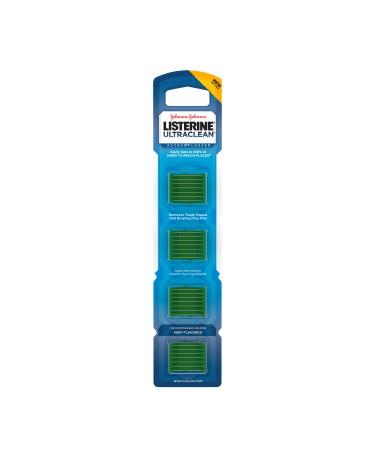 Listerine Ultraclean Access Flossers Disposable Heads Fresh Mint Crystals 28 Each (Pack of 3)