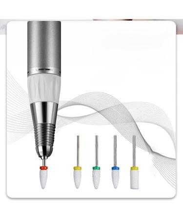 YUEMING 5 pcs Ceramic Nail Drill Bits Set for Manicure Pedicure - Safety Cuticle Cleaner & Gel Remover - Buy Online on GoSupps.com