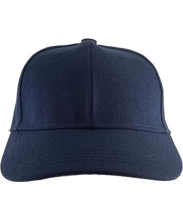 TopHeadwear Kids Youth Blank Baseball Hat - Adjustable Hook and Loop Closure, Navy - Buy Online on GoSupps.com