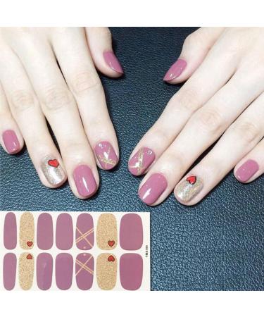 dijiusidy Nail Art Stickers Self-Adhesive Fingernail Decal with Strap Glue DIY Art Decor Full Cover Manicure Kits for Women Girls YMX189 - Buy Online on GoSupps.com