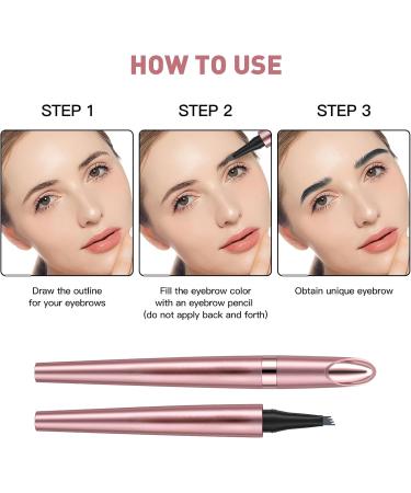 Microblading Eyebrow Pencil Kaluofan Microblading Eyebrow Pen Eyebrow Pencil Microblading Long-lasting Waterproof Creat Natural and Unique Makeup Look(Gray) Grey - Buy Online on GoSupps.com