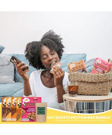 Graze Protein Oat Bars Healthy Snacks Whole Grain Oats Natural Flavours High Fibre Less Sugar (20 Snacks 5 Packs of 4 x 30g) - Buy Online on GoSupps.com