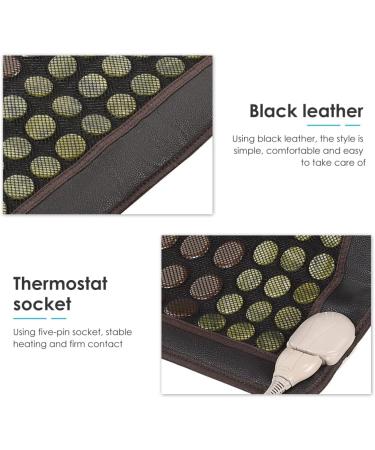 TOPQSC Far Infrared Heating Pad with Jade & Tourmaline Stones - Fast Pain Relief + Temperature Control - 21x31 Portable Size - Buy Online on GoSupps.com