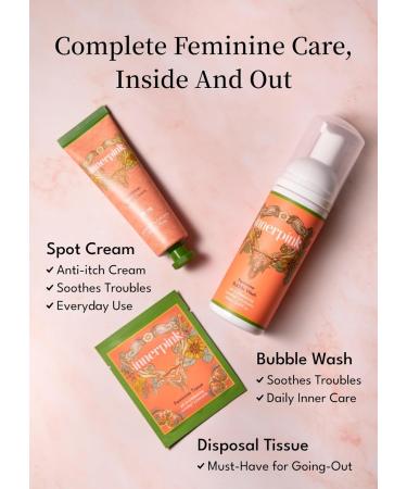 Pink Feminine Wash with Hinoki Cypress Water & Probiotics | pH Balanced for Sensitive Skin | Cruelty Free | 5.07fl.oz - Buy Online on GoSupps.com