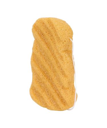 Eco-Friendly Facial Sponge | Plant Fiber Cleansing Puff for Beauty & Bath | Long Waves Ginger Pattern - Buy Online on GoSupps.com