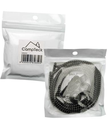 Buy CampTeck Quick Release Elastic Shoelaces - Black | Fast & Easy Lacing System for All Shoes - International Shipping Available - Buy Online on GoSupps.com