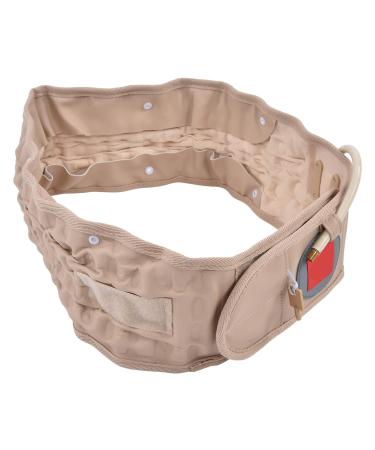 Eastalolo Lumbar Support Belt - Decompression Pain Relief Tool for Men | TPU-PU Knitting | Khaki | International Shipping - Buy Online on GoSupps.com