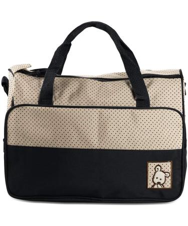 Halovie Adjustable Diaper Backpack | Multi-Functional Black Baby Bottle Travel Bag with Large Capacity - Buy Online on GoSupps.com