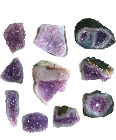 Meditation Gift Natural Amethyst February Birthstone Rough Home Decor (Size : 400-450g) - Buy Online on GoSupps.com