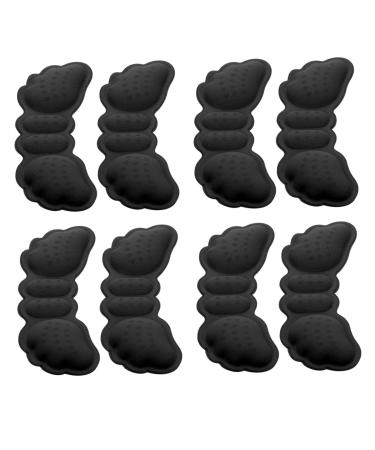 FOMIYES 5 Pairs Sponge Foot Stickers Heel Pad Shoes Foot Pads Shoes Cushions Heel Patch Shoes Accessory High Black 9x3x0.3cm