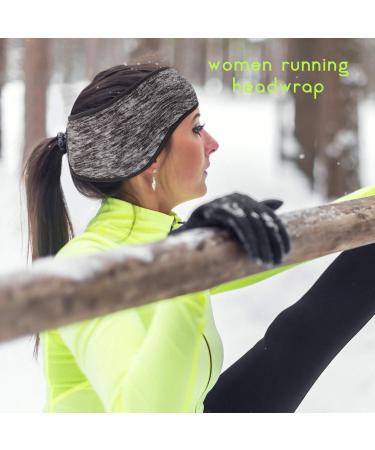 Winter Women's Ponytail Headband Ear Warmer Set - 6 Pack | Moisture-Wicking Sweatband for Running, Yoga, Outdoor Sports - Assorted Colors - Buy Online on GoSupps.com