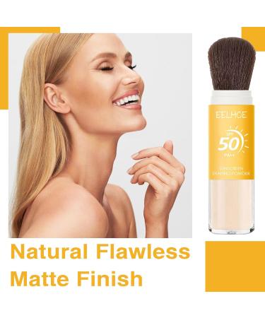 Shop Mineral Sunscreen Setting Powder SPF 50 | Translucent Brush Powder for All Skin Types | Long-Lasting & Lightweight Finish - Buy Online on GoSupps.com