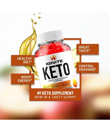 (5 Pack) Ignite Keto ACV Gummies - Advanced Formula Ignite Keto Plus ACV Gummies Apple Cider Vinegar Ignite ACV Dietary Supplement Men Women (300 Gummies) - Buy Online on GoSupps.com
