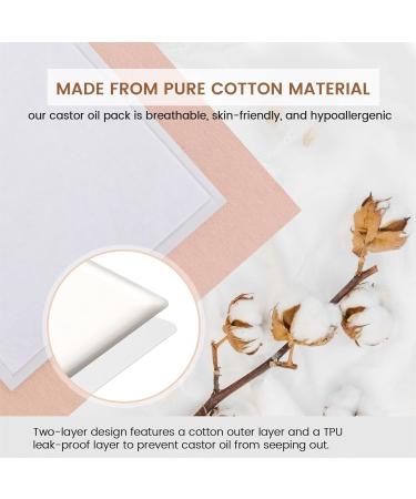 Yuxiaoshi 10-Piece One-Way Secondary Oil Pack | Castor Oil Packs for Liver Detox | Self-Adhesive Organic Cotton Wraps for Daily Use - International Shipping - Buy Online on GoSupps.com