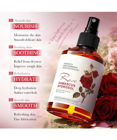 Hydrating Rose Water Face Mist Spray for Face & Hair - Rosewater Facial Toner for Refreshing Conditioning Soothing Moisturizing Nourishing Daily Moisturizing Facial Mist for Dry & Sensitive Skin - Buy Online on GoSupps.com