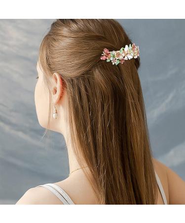 WHAVEL 3PCS Flower Hair Barrettes - French Barrette Clips for Women - Butterfly Fancy Clips - Large Barrettes for Thick/Fine Hair (Gold) - Buy Online on GoSupps.com