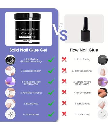  HOUSN Nail gel nail reconstruction gel 100g UV gel for nail extensions and restoration long-lasting natural look easy to work with for professionals and beginners at home - Buy Online on GoSupps.com