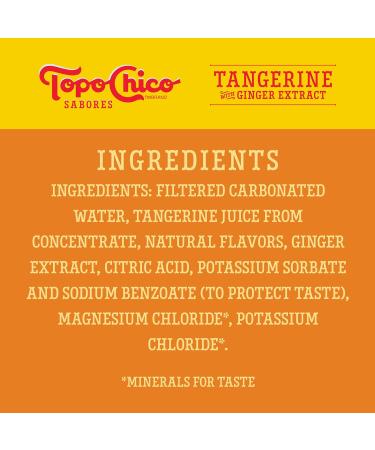 Buy Topo Chico Tangerine with Ginger Extract 12oz 8pk - Refreshing Sparkling Water | International Shipping Available - Buy Online on GoSupps.com