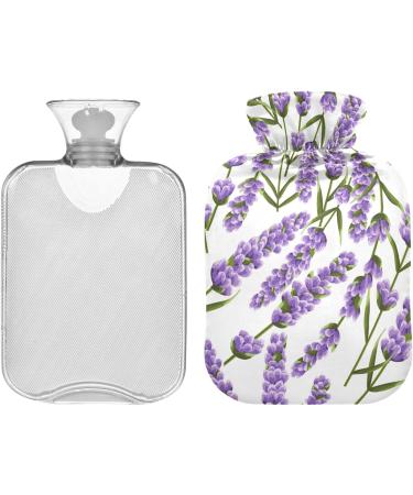 NAANLE 1L Hot Water Bottle - Lavender Flower Design for Menstrual Cramps & Pain Relief - Versatile Heat & Cold Therapy - Buy Online on GoSupps.com