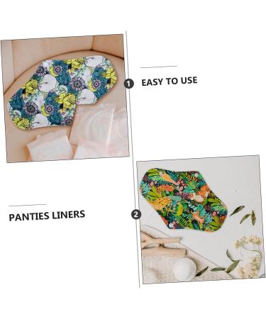Heallily 5pcs Charcoal Fiber Reusable Sanitary Napkins | Washable Cloth Menstrual Pads & Panty Liners for Women & Girls - Eco-Friendly & Comfortable - Buy Online on GoSupps.com
