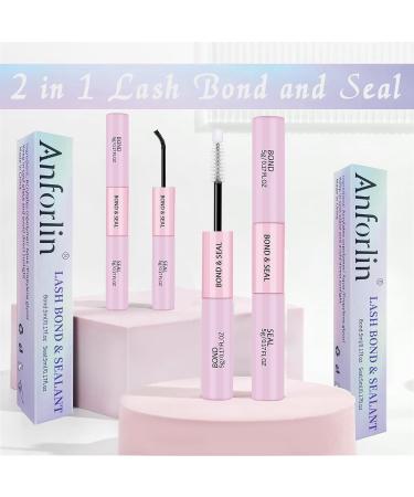 Anforlin Lash Bond and Seal Waterproof - Long Lasting 2-in-1 Lash Glue for False Eyelashes (0.17 oz Each) - International Shipping Available - Buy Online on GoSupps.com