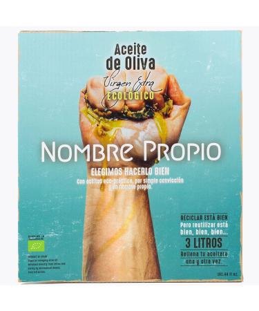 Buy Nombre Propio Extra Virgin Olive Oil - 3L BAG-in-Box | Eco Arbequina & Picual | Premium EVOO for International Shipping - Buy Online on GoSupps.com