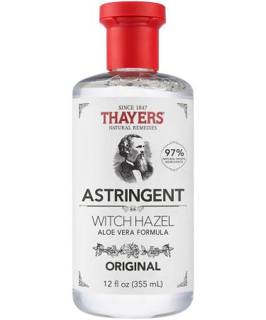 THAYERS Original Witch Hazel Astringent with Aloe Vera, 12 ounce bottle