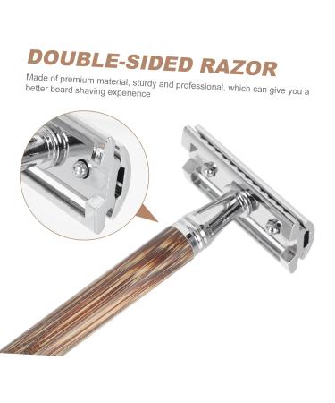 Ipetboom Manual Mustache Clipper Set - Safe Shaver & Hair Trimmer for Men | Bamboo Handle Zinc Alloy Blades - International Shipping Available - Buy Online on GoSupps.com