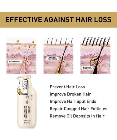  LINGJIONG Japanese Hair Shampoo - Sakura - Natural Amino Acid from Japan - 300ml - Japanese Sakura Shampoo Lingjiong - Buy Online on GoSupps.com