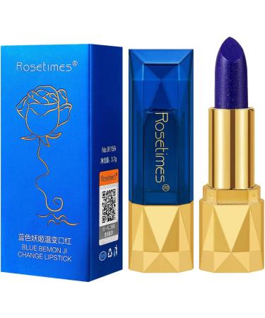 2 Color Changing Lipstick Blue Magic Blue Lipstick Color Changing Lipstick Magic Color Changing Lipstick Nutritious Tinted Lip Balm Lips Moisturizing Duqulle 2 Pcs Blue Tube - Buy Online on GoSupps.com