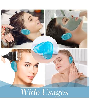 DAZAIGE 5 Pairs Blue Waterproof Silicone Ear Covers - Anti-Staining Earmuffs for Hair Dye & Treatment - Reusable Hairdressing Salon Supplies - Buy Online on GoSupps.com