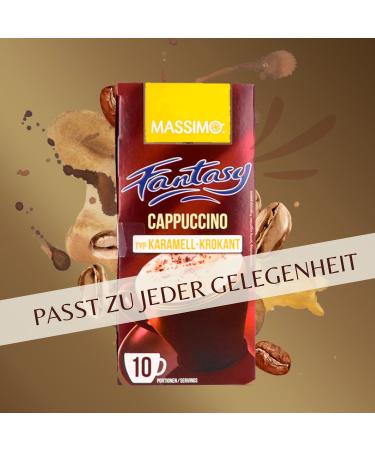  MASSIMO Massimo Pack of 160 Instant Caramel and Cappuccino Coffee Sticks - 12.5g - Flavored drink powder with soluble caramel-flavored cappuccino powder - Buy Online on GoSupps.com