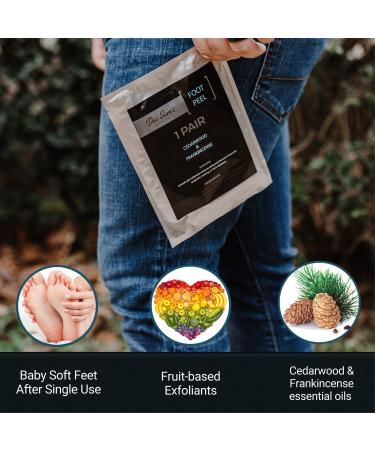 Exfoliating Foot Peel Mask 2-Pack - Natural Dead Skin Exfoliator for Soft Smooth Feet - Cracked Heel Treatment for Women and Men - Buy Online on GoSupps.com