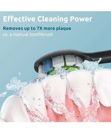 Keosaa Replacement Toothbrush Heads Compatible with Philips Sonicare Electric Toothbrush - Pack of 6 - Black - Buy Online on GoSupps.com