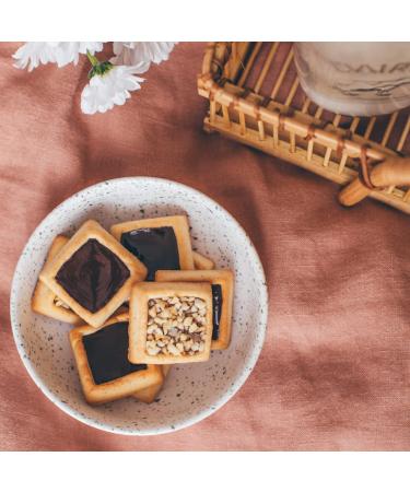 Michel et Augustin Nighttime in Paris Gourmet Chocolate Cookie Gift Box - 12 Individually Wrapped French Bars, Perfect for Holidays and Birthdays - Kosher Blue Gift Box - Buy Online on GoSupps.com