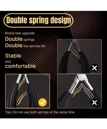 Professional Heavy Duty Nail Clippers for Thick and Ingrown Nails - Black - Buy Online on GoSupps.com