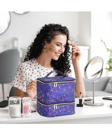 Nail Kit Organizer Nail Supplies Organizer | Nail Storage Organizer Sponge Partitions Nail Polish Bag Organizer Sturdy Handle for Nail Polish Blue - Buy Online on GoSupps.com