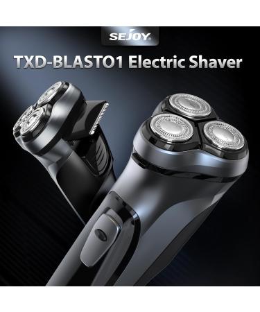 SEJOY Electric Razor for Men - Cordless Washable Rechargeable with LED Display & Pop-Up Trimmer | Perfect for Home & Travel - Buy Online on GoSupps.com