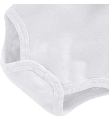 Bestele Baby Bodysuits Set of 3 for Newborn Boys and Girls | Short Sleeve Cotton Onesies Rompers | Infant Coveralls Undershirts | 9-12 Months Size - Buy Online on GoSupps.com