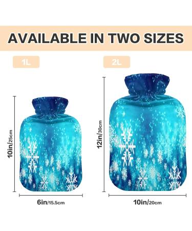 Buy KCL Deci Hot Water Bottle with Snowflake Cover - 2L for Menstrual Cramps Neck Pain Relief & Winter Warmth - International Shipping Available - Buy Online on GoSupps.com