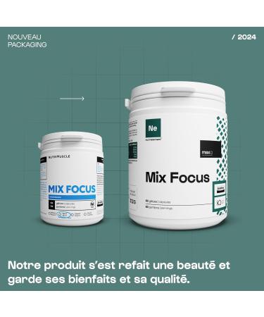 Nutrimuscle - Mix Focus - 30 capsules - Pre Workout - Astaxanthin - Citicoline - Caffeine - Improves concentration - Boosts - Buy Online on GoSupps.com