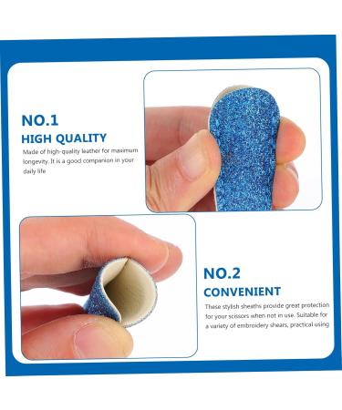 Minkissy 4-Piece Shear Scissors & Leather Tool Belt - Protective Covers for Hairdressing & Trim Tools | PU Accessories - 6.4x2.5cm - Buy Online on GoSupps.com