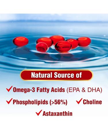LABO Nutrition Perfect Krill EX - Ultra Strength Antarctic Krill Oil with Choline, Astaxanthin, Omega 3 - Heart & Joint Support - 60 Softgels - Buy Online on GoSupps.com