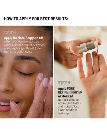 Dr. Brandt Depuffing & Pore Refining Duo - Includes Needles No More No More Baggage (0.5 oz) Pores No More Pore Refiner Primer (1 oz) & Travel Pouch - Buy Online on GoSupps.com