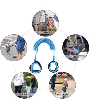 Anti Lost Toddler Leash | Child Safety Wrist Link | Kids Boys Wristband (2M Blue) - Buy Online on GoSupps.com