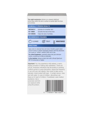 Neutrogena Rapid Wrinkle Repair Night Moisturizer | 1 fl oz (29 ml) â€“ Anti-Aging Formula - Buy Online on GoSupps.com